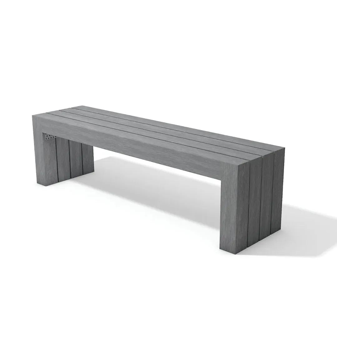Calero-bench-150-grey Recycled Plastic Calero Bench - Image 1