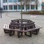 Gatton 1 Recycled Plastic Round Tree Bench
