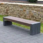 High Line Recycled Plastic Bench - Image 3