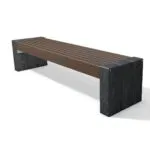 High Line Recycled Plastic Bench - Image 2