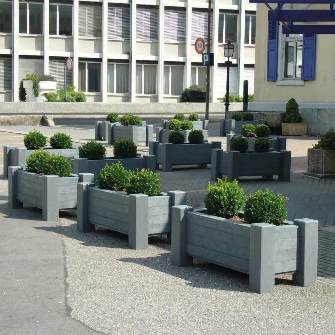 Muscari-grey-2 Muscari Recycled Plastic Planter - Image 1