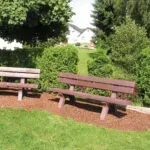 Piccadilly 2 Bench - 200 cm with back