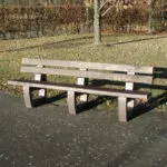 Sutton Recycled Plastic Park Bench 240cm