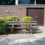 Tivoli Brown Park Bench in Recycled Plastic