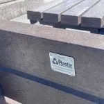 Dartmouth Recycled Plastic Picnic Table with Back - Image 6