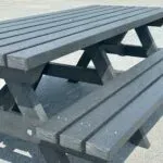 Salcombe Recycled Plastic Picnic Table 200cm in Black