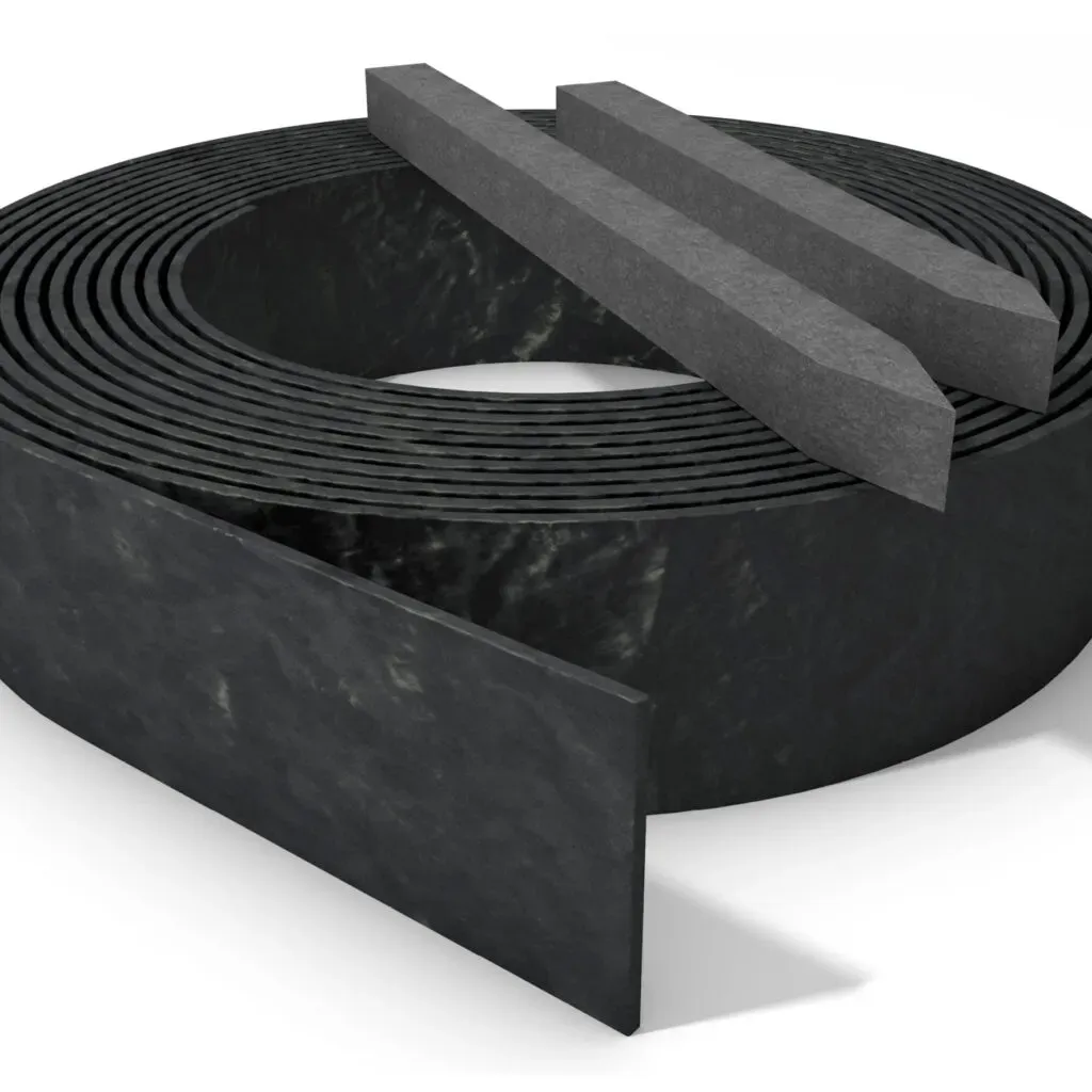 Recycled Plastic Garden Edging in Anthracite 1.8m
