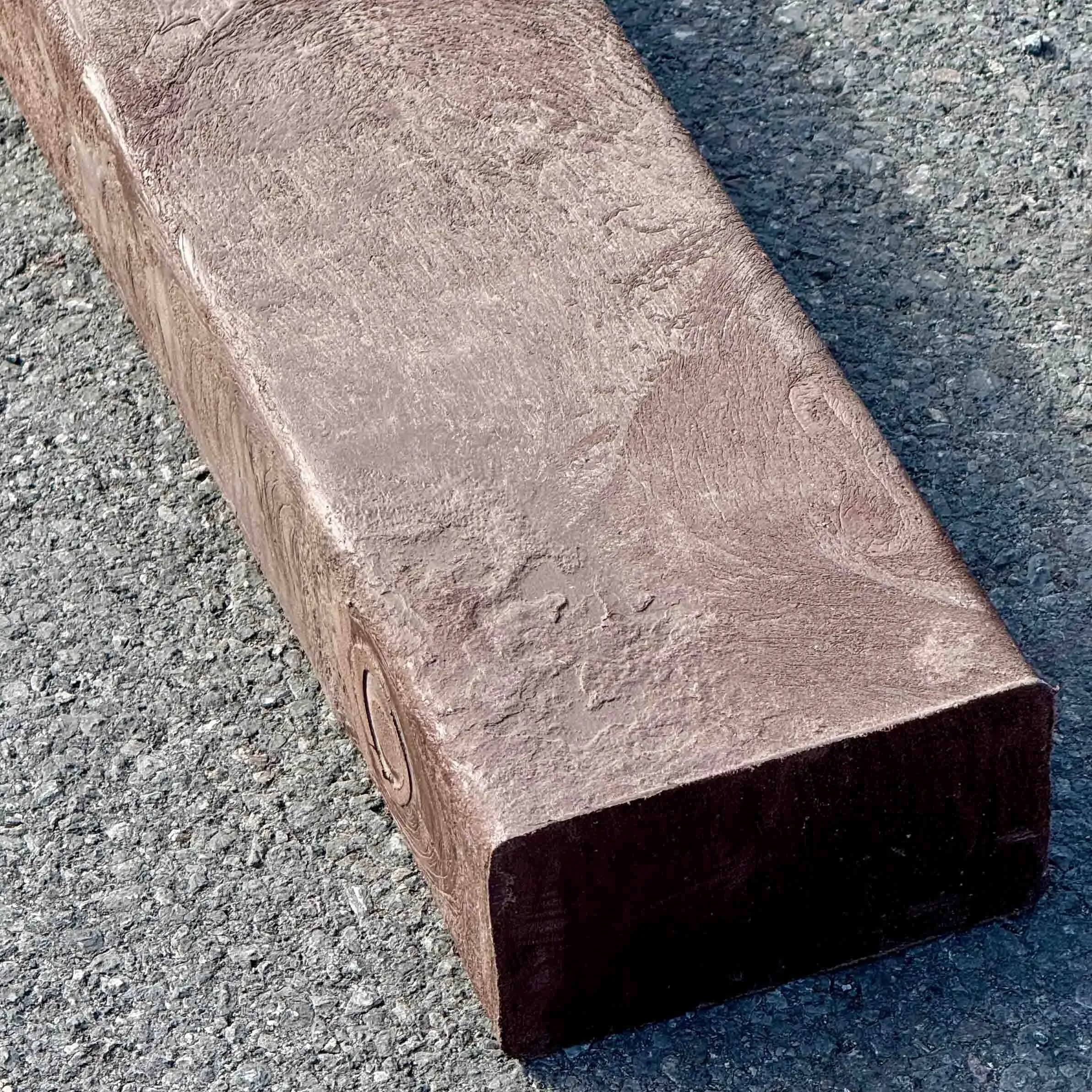 Recycled Plastic Brown Railway Sleepers 80mm x 160mm x 2.0m - Image 3