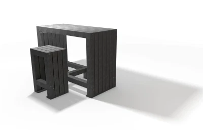 Calero high table set brown Calero High Table - Image 1