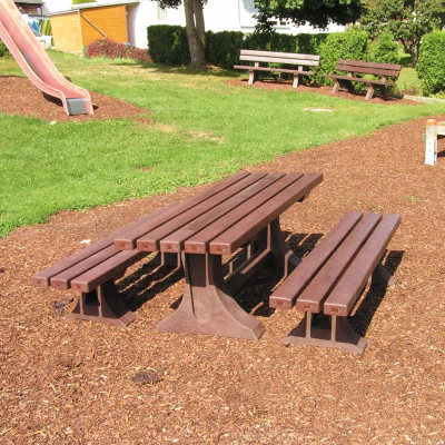 Tivoli-childrens-table-brown-2 Children's Recycled Plastic Table Tivoli - Image 1