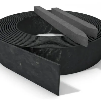 Recycled Plastic Garden Edging in Anthracite 1.8m